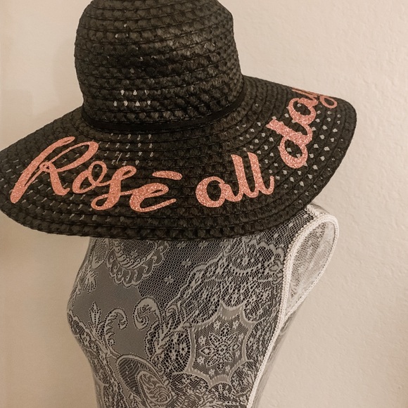 ☀️ Rosé All Day Floppy Beach Sun Hat ☀️ - Picture 4 of 11